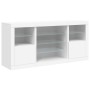 Sideboard mit LED-Lichtern weiß 142,5x37x67 cm von , Sideboards - Ref: Foro24-3209086, Preis: 185,18 €, Rabatt: %