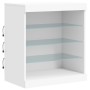 Sideboard mit LED-Lichtern weiß 142,5x37x67 cm von , Sideboards - Ref: Foro24-3209086, Preis: 185,18 €, Rabatt: %