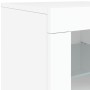 Sideboard mit LED-Lichtern weiß 142,5x37x67 cm von , Sideboards - Ref: Foro24-3209086, Preis: 185,18 €, Rabatt: %