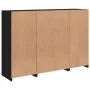 Vitrinen mit LED-Lichtern, 3-teilig, aus schwarzer Ingenieurholz. von , Sideboards - Ref: Foro24-3209108, Preis: 212,16 €, Ra...