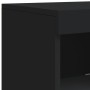 Aparadores con luces LED 3 piezas madera de ingeniería negro de , Aparadores - Ref: Foro24-3209108, Precio: 207,01 €, Descuen...