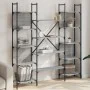 Estantería de madera ingeniería gris Sonoma 155,5x24x166,5 cm de , Librerías y estanterías - Ref: Foro24-838861, Precio: 100,...