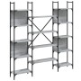 Estantería de madera ingeniería gris Sonoma 155,5x24x166,5 cm by , Bookcases and shelves - Ref: Foro24-838861, Price: 102,05 ...
