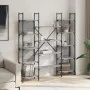 Estantería de madera ingeniería gris Sonoma 155,5x24x166,5 cm de , Librerías y estanterías - Ref: Foro24-838861, Precio: 100,...