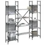 Estantería de madera ingeniería gris Sonoma 155,5x24x166,5 cm de , Librerías y estanterías - Ref: Foro24-838861, Precio: 100,...