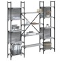 Estantería de madera ingeniería gris Sonoma 155,5x24x166,5 cm by , Bookcases and shelves - Ref: Foro24-838861, Price: 102,05 ...