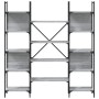 Estantería de madera ingeniería gris Sonoma 155,5x24x166,5 cm by , Bookcases and shelves - Ref: Foro24-838861, Price: 102,05 ...