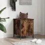 Banco almacenaje madera ingeniería roble ahumado 40x42,5x50 cm by , Benches for halls and storage - Ref: Foro24-839010, Price...