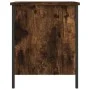 Banco almacenaje madera ingeniería roble ahumado 40x42,5x50 cm by , Benches for halls and storage - Ref: Foro24-839010, Price...