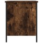 Banco almacenaje madera ingeniería roble ahumado 40x42,5x50 cm by , Benches for halls and storage - Ref: Foro24-839010, Price...