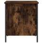 Banco almacenaje madera ingeniería roble ahumado 40x42,5x50 cm by , Benches for halls and storage - Ref: Foro24-839010, Price...