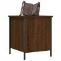Banco de almacenaje madera ingeniería roble marrón 40x42,5x50cm by , Benches for halls and storage - Ref: Foro24-839012, Pric...