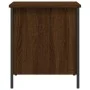 Banco de almacenaje madera ingeniería roble marrón 40x42,5x50cm by , Benches for halls and storage - Ref: Foro24-839012, Pric...