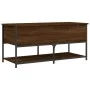 Banco almacenaje madera ingeniería marrón roble 100x42,5x47 cm by , Benches for halls and storage - Ref: Foro24-839027, Price...