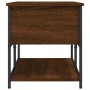 Holzbank mit Stauraum, Ingenieurwesen, braunes Eichenholz, 100x42,5x47 cm. von , Bänke für Hallen und Lager - Ref: Foro24-839...