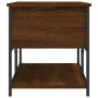 Holzbank mit Stauraum, Ingenieurwesen, braunes Eichenholz, 100x42,5x47 cm. von , Bänke für Hallen und Lager - Ref: Foro24-839...