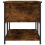 Aufbewahrungsbank aus geräucherter Eichen-Ingenieurholz, 100x42,5x47 cm. von , Bänke für Hallen und Lager - Ref: Foro24-83902...