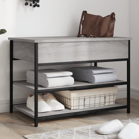 Bank Schuhmacher aus grauem Sonoma-Ingenieurholz 70x42,5x50 cm. von , Bänke für Hallen und Lager - Ref: Foro24-839031, Preis:...