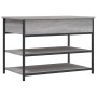Banco zapatero madera de ingeniería gris Sonoma 70x42,5x50 cm by , Benches for halls and storage - Ref: Foro24-839031, Price:...