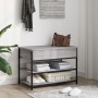 Banco zapatero madera de ingeniería gris Sonoma 70x42,5x50 cm by , Benches for halls and storage - Ref: Foro24-839031, Price:...