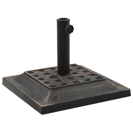 Base de sombrilla cuadrada de poliresina 12 kg bronce de vidaXL, Bases para sombrillas - Ref: Foro24-45207, Precio: 73,83 €, ...