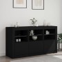 Aparador con luces LED negro 123x37x67 cm by , Sideboards - Ref: Foro24-3209059, Price: 180,27 €, Discount: %