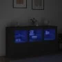 Aparador con luces LED negro 123x37x67 cm by , Sideboards - Ref: Foro24-3209059, Price: 173,86 €, Discount: %