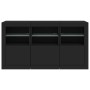 Aparador con luces LED negro 123x37x67 cm by , Sideboards - Ref: Foro24-3209059, Price: 180,27 €, Discount: %