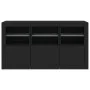 Aparador con luces LED negro 123x37x67 cm by , Sideboards - Ref: Foro24-3209059, Price: 173,86 €, Discount: %