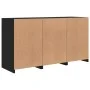 Aparador con luces LED negro 123x37x67 cm by , Sideboards - Ref: Foro24-3209059, Price: 173,86 €, Discount: %