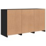 Schwarzer Schrank mit LED-Lichtern 123x37x67 cm von , Sideboards - Ref: Foro24-3209059, Preis: 180,07 €, Rabatt: %