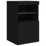 Aparador con luces LED negro 123x37x67 cm by , Sideboards - Ref: Foro24-3209059, Price: 180,27 €, Discount: %