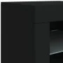 Aparador con luces LED negro 123x37x67 cm by , Sideboards - Ref: Foro24-3209059, Price: 173,86 €, Discount: %