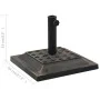 Square polyresin parasol base 12 kg bronze by vidaXL, Umbrella bases - Ref: Foro24-45207, Price: 54,09 €, Discount: %