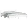 Bed frame with headboard and white LED lights 180x200 cm by , Beds and slatted bases - Ref: Foro24-3207525, Price: 143,01 €, ...