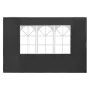 Pared lateral de carpa de fiesta con ventana 2 uds PE antracita de vidaXL, Carpas y cenadores - Ref: Foro24-45117, Precio: 20...