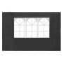 Party tent side wall with window 2 pcs PE anthracite by vidaXL, Tents and gazebos - Ref: Foro24-45117, Price: 21,47 €, Discou...