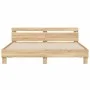 Sonoma oak bed frame with headboard and LED lights 180x200 cm by , Beds and slatted bases - Ref: Foro24-3207527, Price: 155,9...