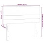 Kopfteil aus cremefarbenem Stoff mit LED 100x5x78/88 cm von vidaXL, Kopf- und Fußteile - Ref: Foro24-3121747, Preis: 47,44 €,...