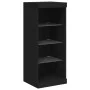 Aparadores con luces LED 3 piezas madera de ingeniería negro by , Sideboards - Ref: Foro24-3209122, Price: 202,15 €, Discount: %