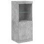 Aparador con luz LED 3 pzas madera de ingeniería gris hormigón by , Sideboards - Ref: Foro24-3209103, Price: 217,28 €, Discou...