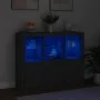 Aparadores con luces LED 3 piezas madera de ingeniería negro by , Sideboards - Ref: Foro24-3209101, Price: 216,69 €, Discount: %