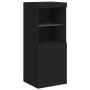 Aparadores con luces LED 3 piezas madera de ingeniería negro de , Aparadores - Ref: Foro24-3209101, Precio: 212,78 €, Descuen...