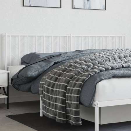 Kopfteil aus weißem Metall, 193 cm von , Kopf- und Fußteile - Ref: Foro24-374523, Preis: 34,36 €, Rabatt: %