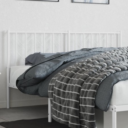 Kopfteil aus weißem Metall, 160 cm von , Kopf- und Fußteile - Ref: Foro24-374521, Preis: 32,91 €, Rabatt: %