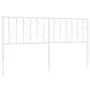 White metal headboard 160 cm by , Headboards and footboards - Ref: Foro24-374521, Price: 32,43 €, Discount: %