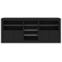 Schwarzer Schrank mit LED-Lichtern 162x37x67 cm von , Sideboards - Ref: Foro24-3209031, Preis: 200,65 €, Rabatt: %