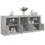 Sideboard mit LED-Lichtern in Betongrau 162x37x67 cm von , Sideboards - Ref: Foro24-3209033, Preis: 192,40 €, Rabatt: %