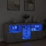 Aparador con luces LED gris hormigón 162x37x67 cm by , Sideboards - Ref: Foro24-3209033, Price: 189,46 €, Discount: %
