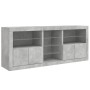 Sideboard mit LED-Lichtern in Betongrau 162x37x67 cm von , Sideboards - Ref: Foro24-3209033, Preis: 194,23 €, Rabatt: %